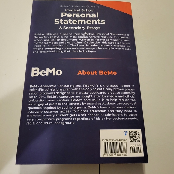 BeMo's Ultimate Guide to Medical School Personal Statements and Secondary Essays - Picture 2 of 5